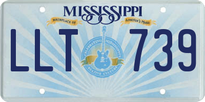 MS license plate LLT739