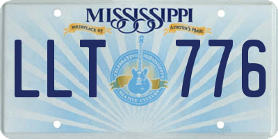 MS license plate LLT776