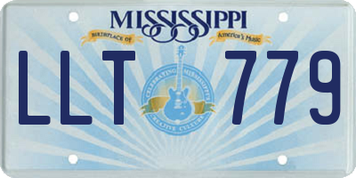 MS license plate LLT779