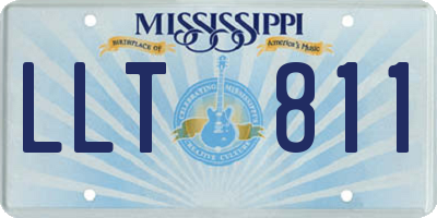 MS license plate LLT811
