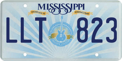 MS license plate LLT823