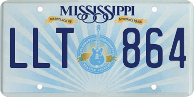 MS license plate LLT864