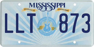 MS license plate LLT873