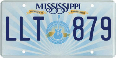 MS license plate LLT879