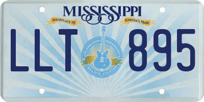 MS license plate LLT895