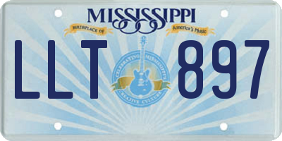 MS license plate LLT897