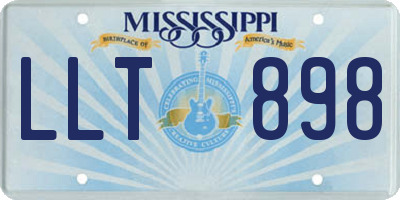 MS license plate LLT898