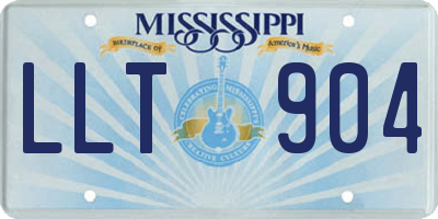 MS license plate LLT904