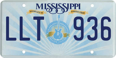 MS license plate LLT936