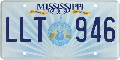 MS license plate LLT946