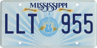 MS license plate LLT955