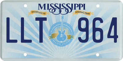 MS license plate LLT964