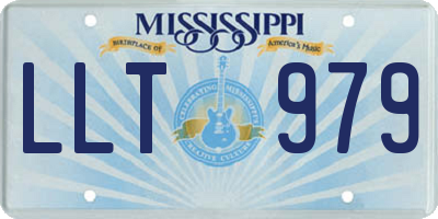 MS license plate LLT979
