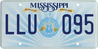 MS license plate LLU095