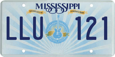 MS license plate LLU121