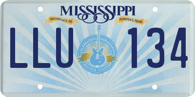 MS license plate LLU134