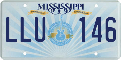 MS license plate LLU146