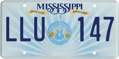 MS license plate LLU147
