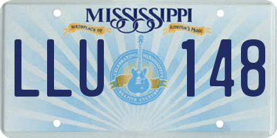MS license plate LLU148