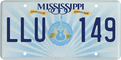 MS license plate LLU149