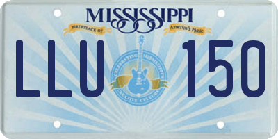 MS license plate LLU150