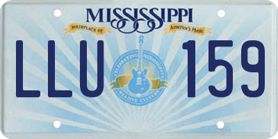 MS license plate LLU159