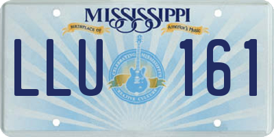 MS license plate LLU161