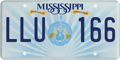 MS license plate LLU166