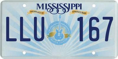 MS license plate LLU167