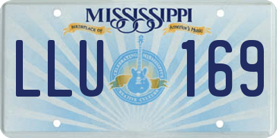MS license plate LLU169