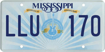 MS license plate LLU170