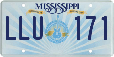 MS license plate LLU171