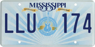 MS license plate LLU174