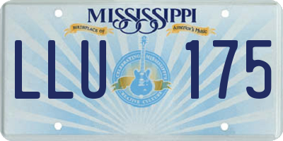 MS license plate LLU175