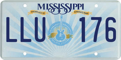MS license plate LLU176