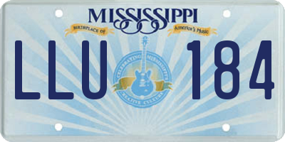 MS license plate LLU184