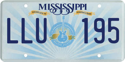 MS license plate LLU195