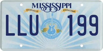 MS license plate LLU199