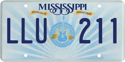 MS license plate LLU211