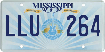 MS license plate LLU264