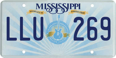 MS license plate LLU269