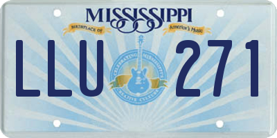 MS license plate LLU271