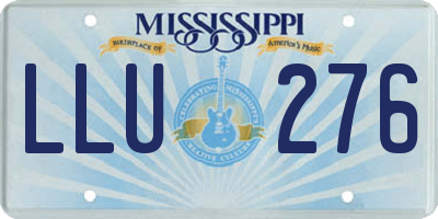 MS license plate LLU276