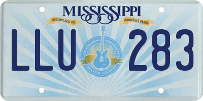 MS license plate LLU283