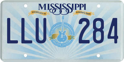 MS license plate LLU284
