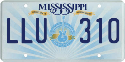 MS license plate LLU310