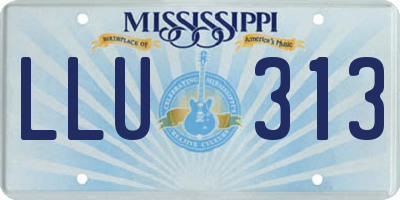 MS license plate LLU313