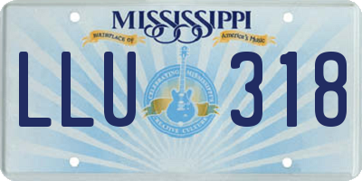 MS license plate LLU318