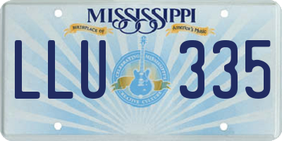 MS license plate LLU335