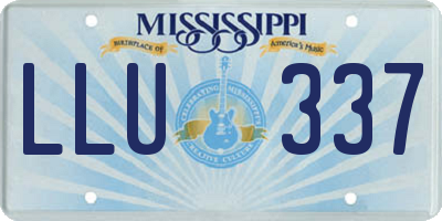MS license plate LLU337